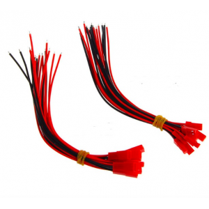 HR0590 100pair JST Connector Plug Cable Male+Female 10cm